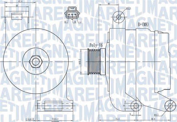 MAGNETI MARELLI Generaator 063731931010